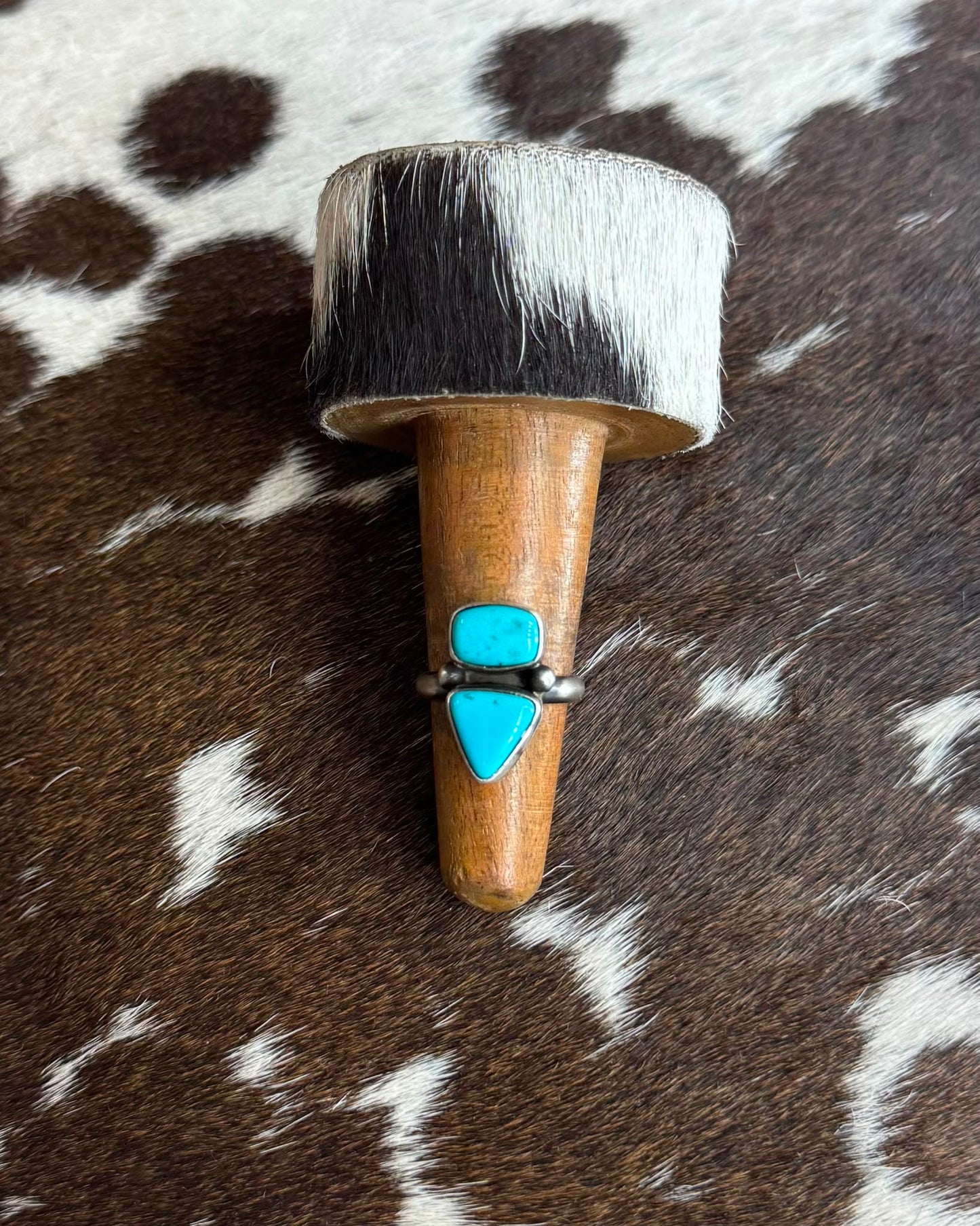 Turquoise Double Stone Ring *Native