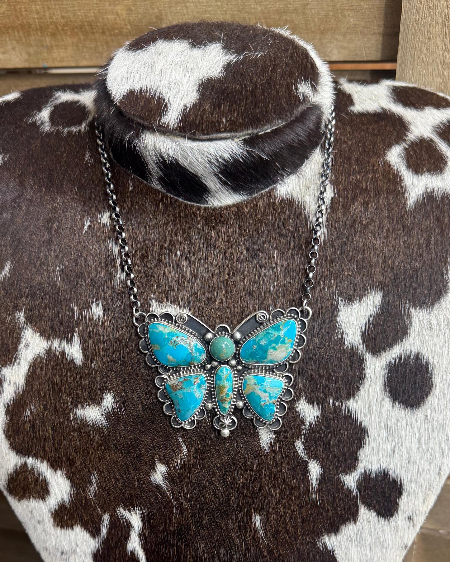 Turquoise Butterfly Necklace *Native