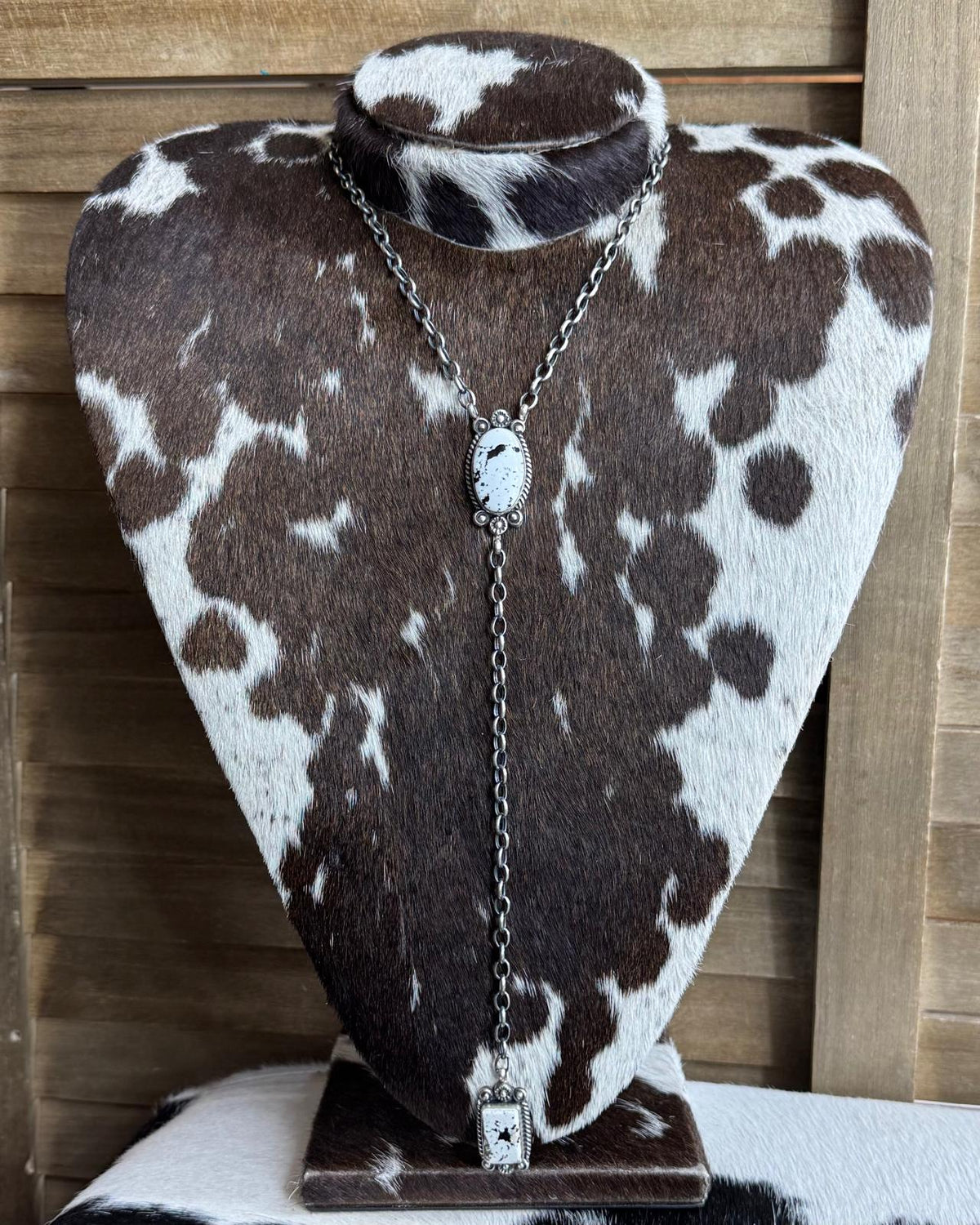 White Buffalo 2 Stone Lariat *Native