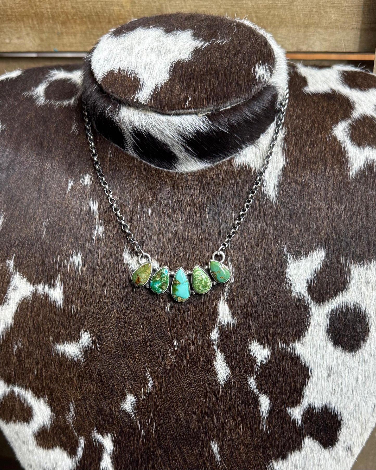 20” Sonoran 5 Stone Teardrop Necklace *Native
