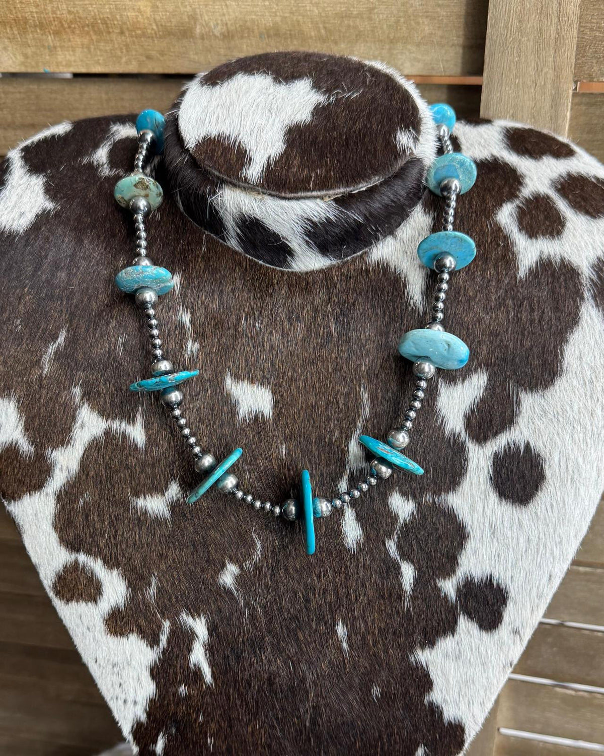 21" Blue Turquoise Chip Necklace *NonNative