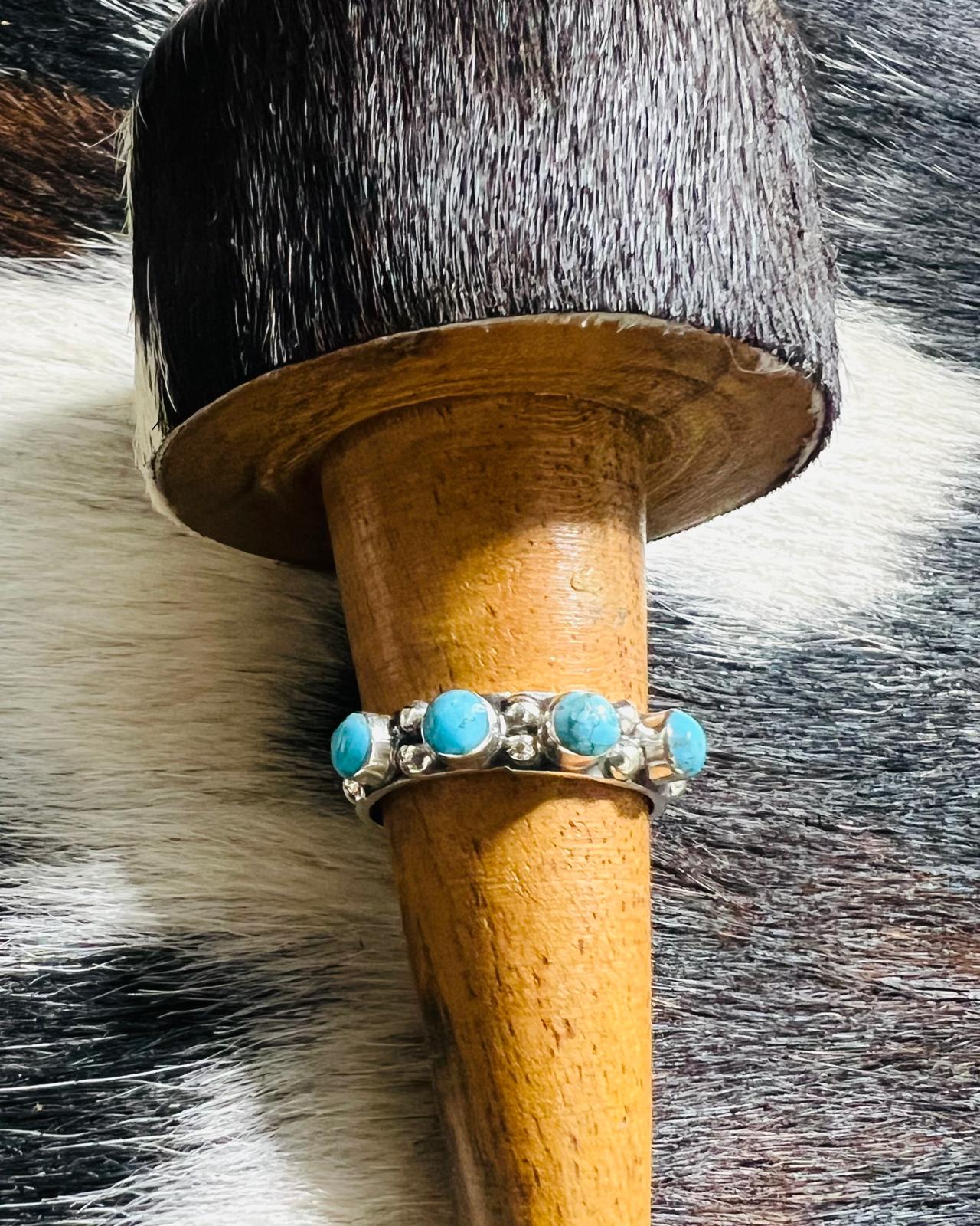 Turquoise 4 Stone Stacker Ring*NonNative
