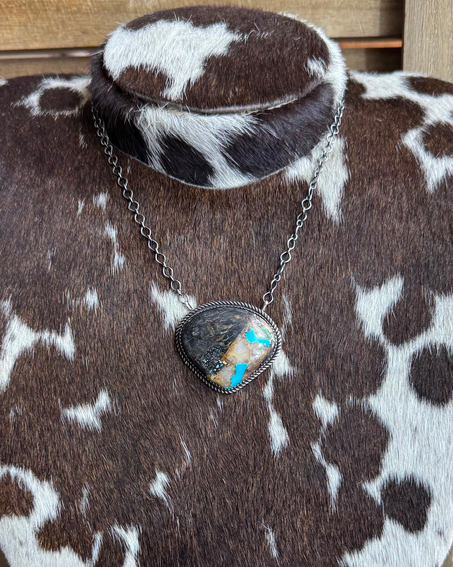 Black Jack Single Stone Necklace *Native