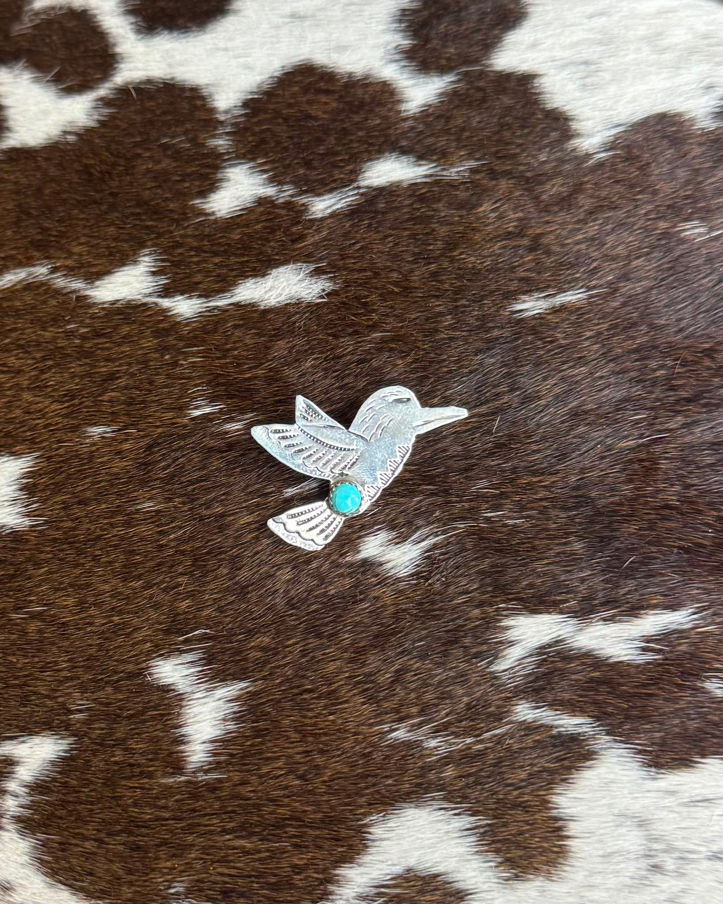 Sterling Hummingbird Pin *Native