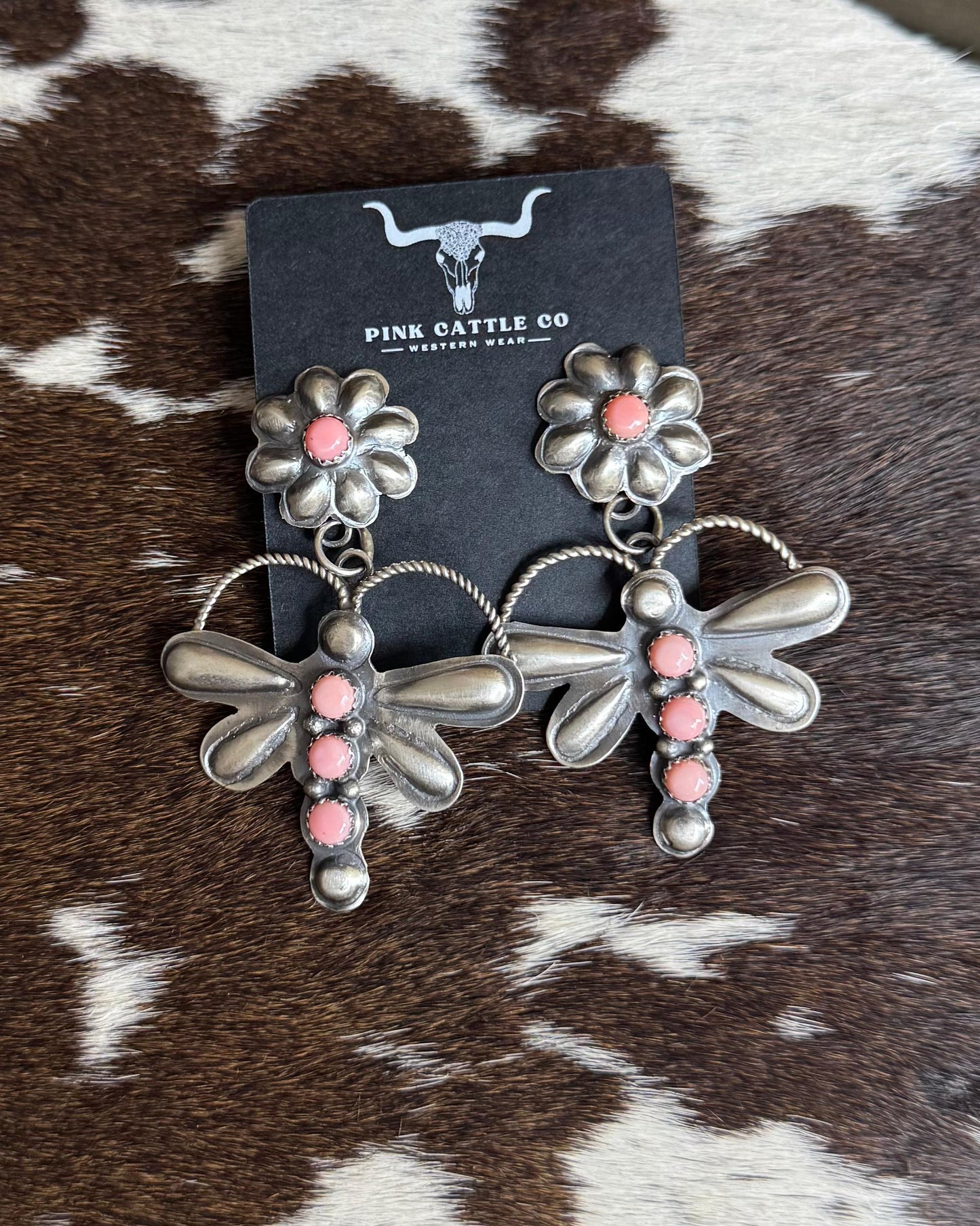Pink Conch Dragonfly Ring *Native