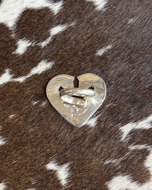 Double Horse Heart Ring Adj. *Native