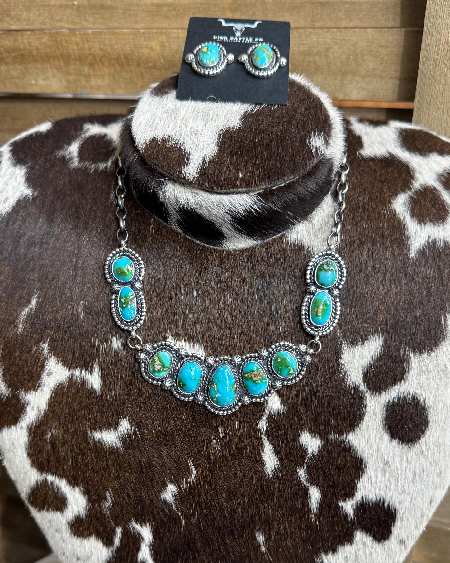 21" Sonoran Gold 9 Stone Necklace Set *Native