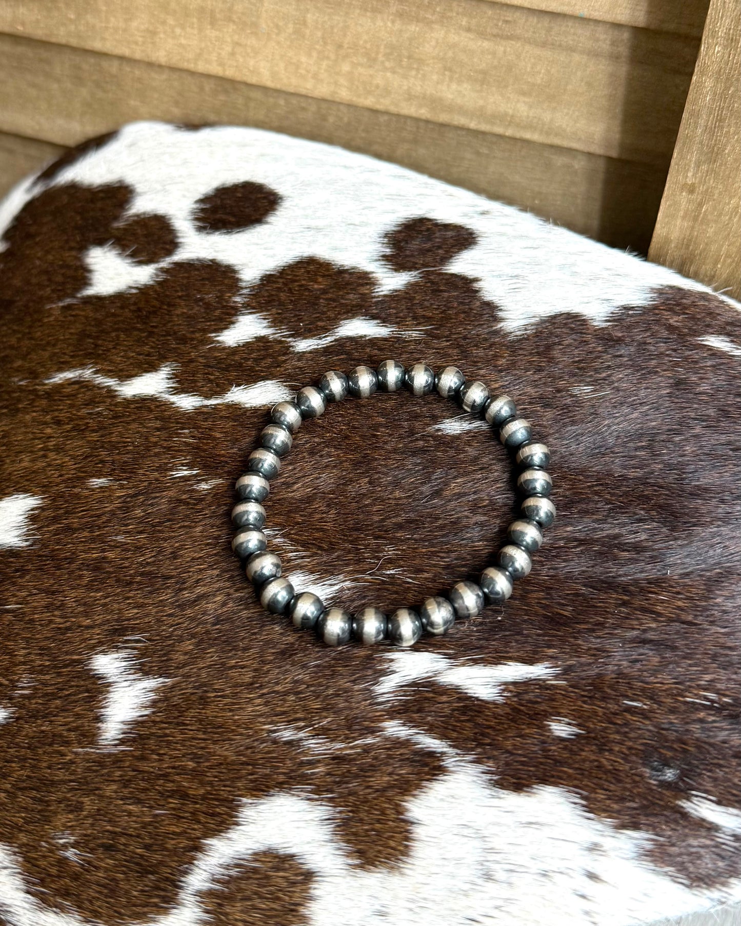 8mm Sterling Stretch Bracelet