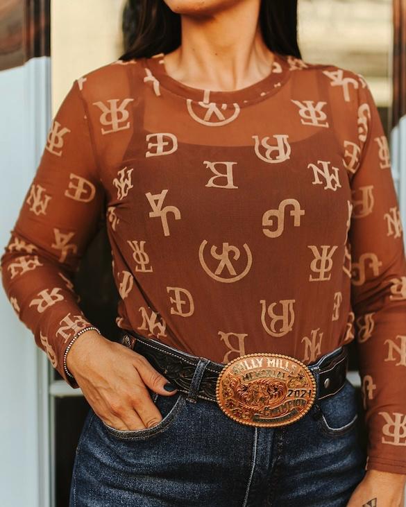 Saddle up Mesh Top