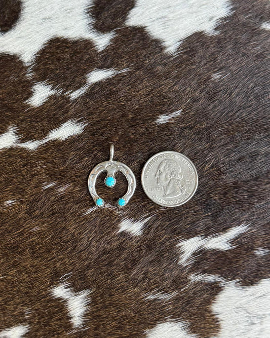 Mini Turquoise Naja Pendant *Native