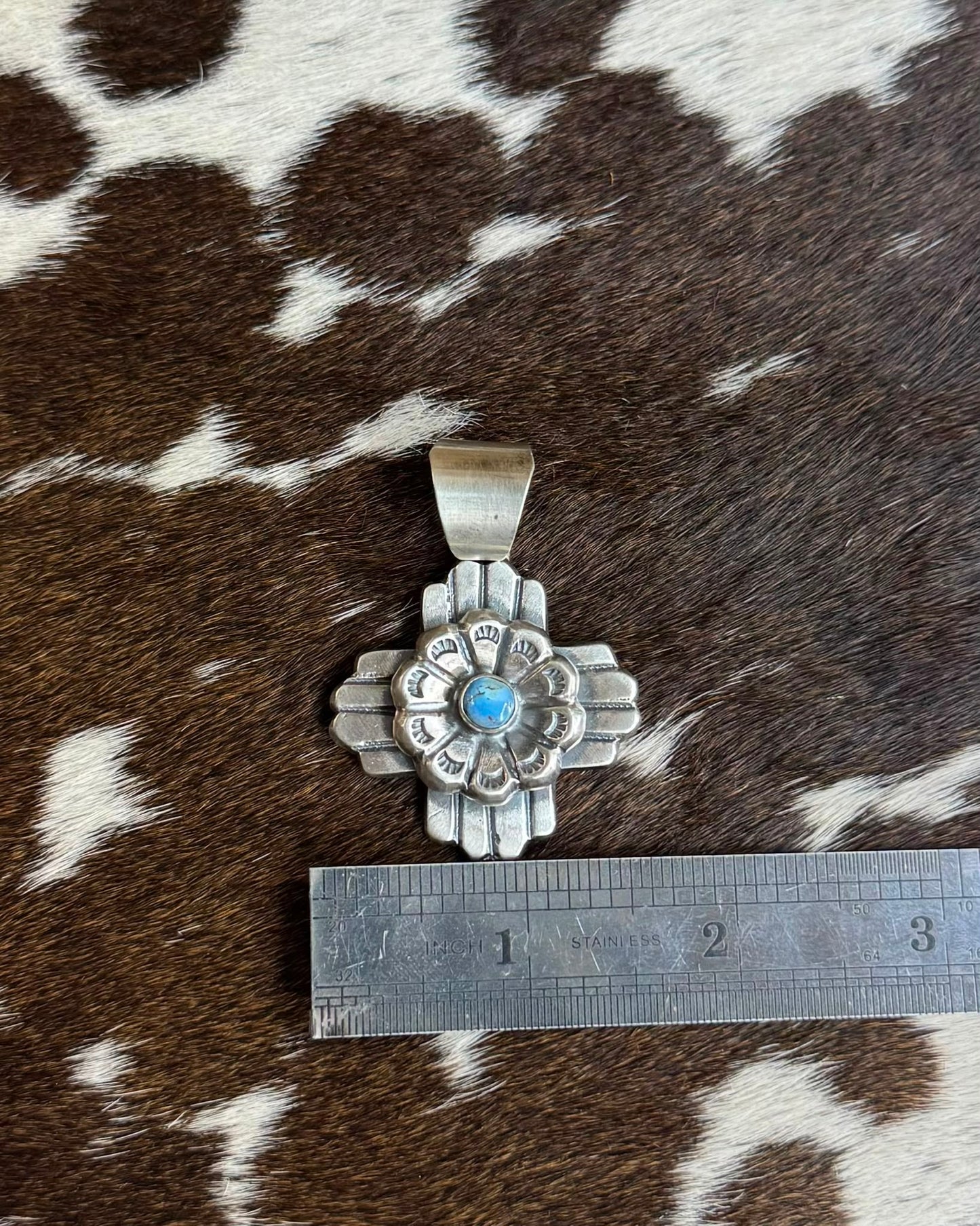 Golden Hills Flower Cross Pendant *Native