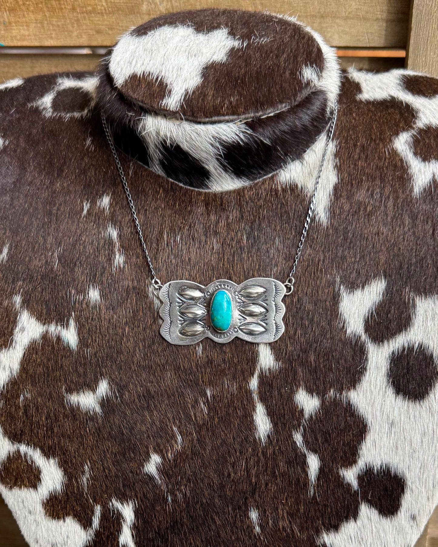 Turquoise Bow Necklace *Native