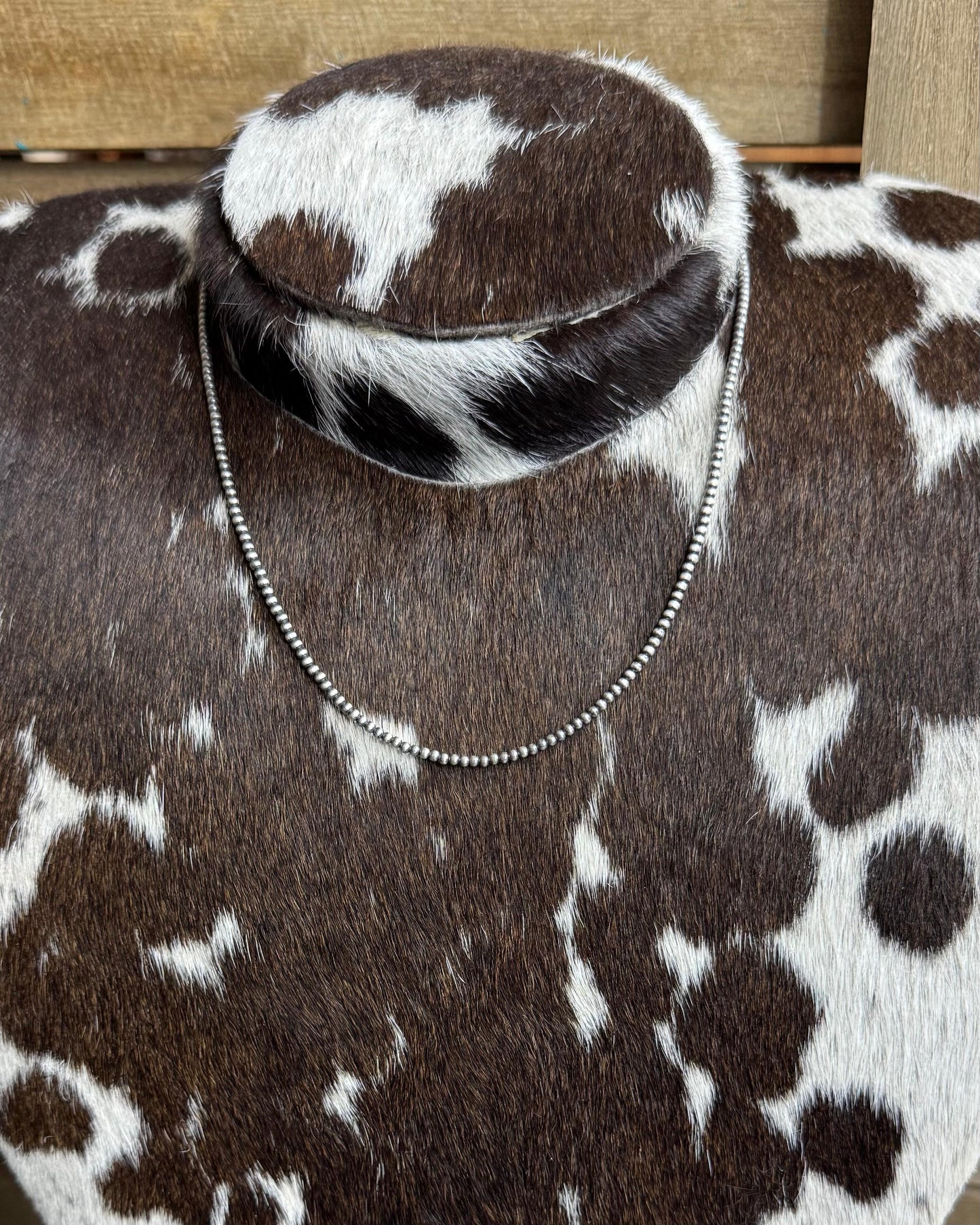 16" 2mm Pearl Necklace