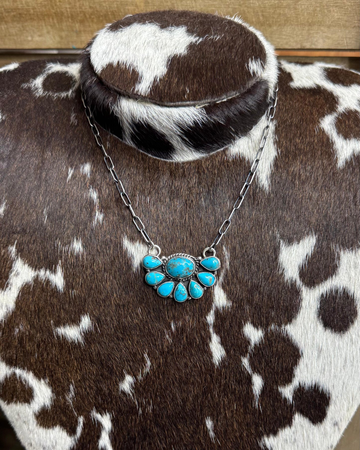 20” Turquoise Half Cluster*Native