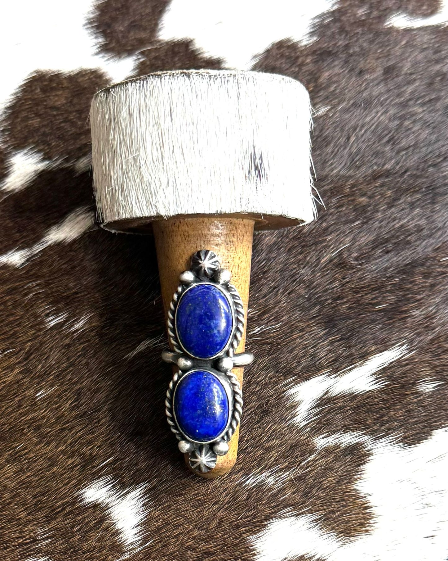 Double Stone Lapis Ring *Native