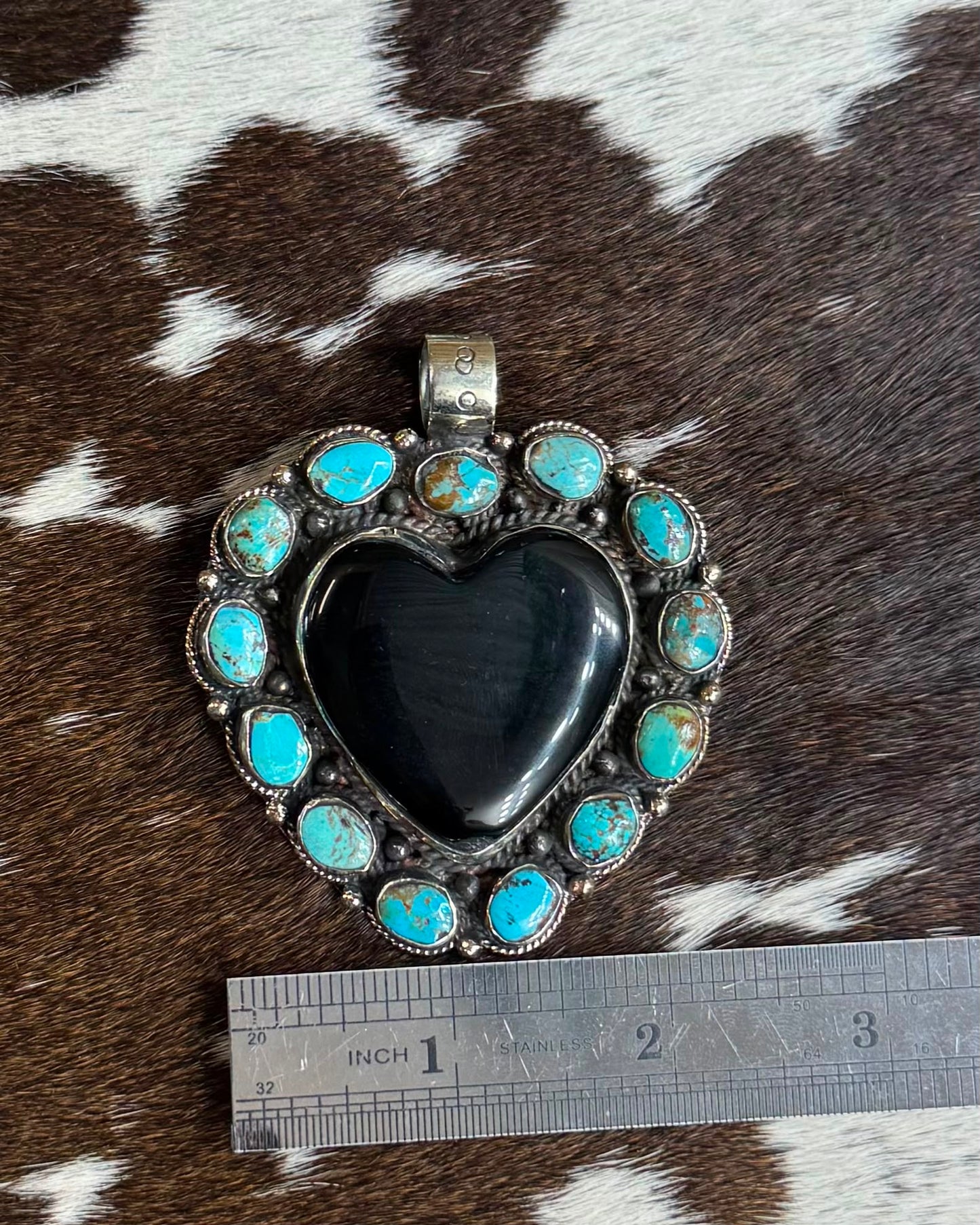 Black Onyx Heart Pendant *NonNative