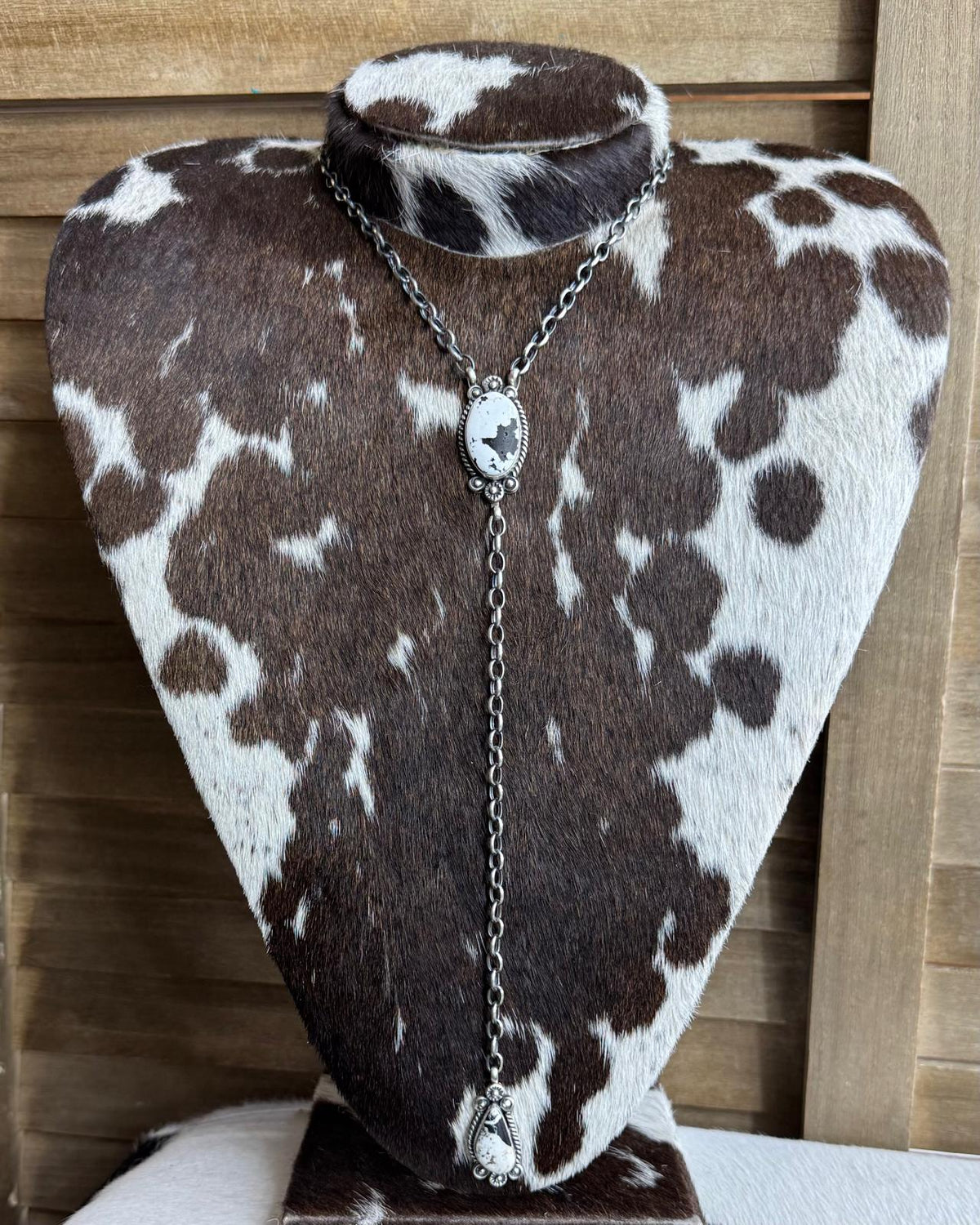 White Buffalo 2 Stone Lariat *Native