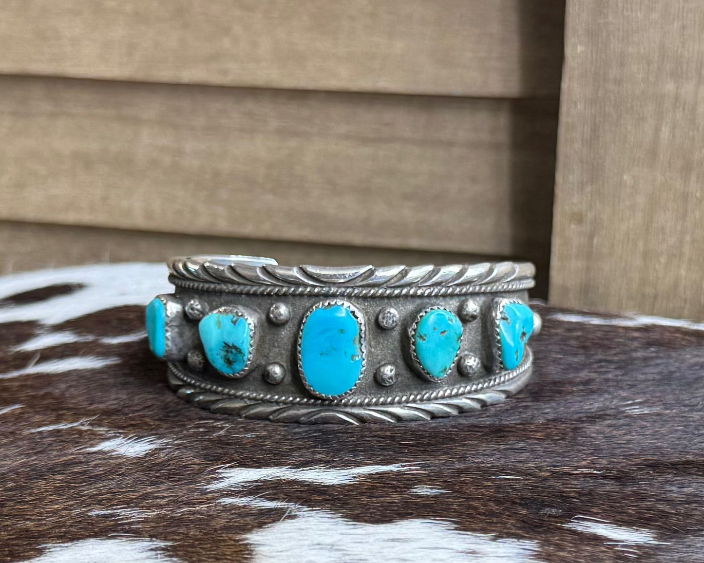 Vintage 5 Stone Cuff *Native