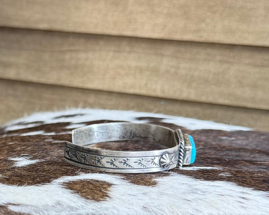 Blue Kingman Bar Cuff *Native