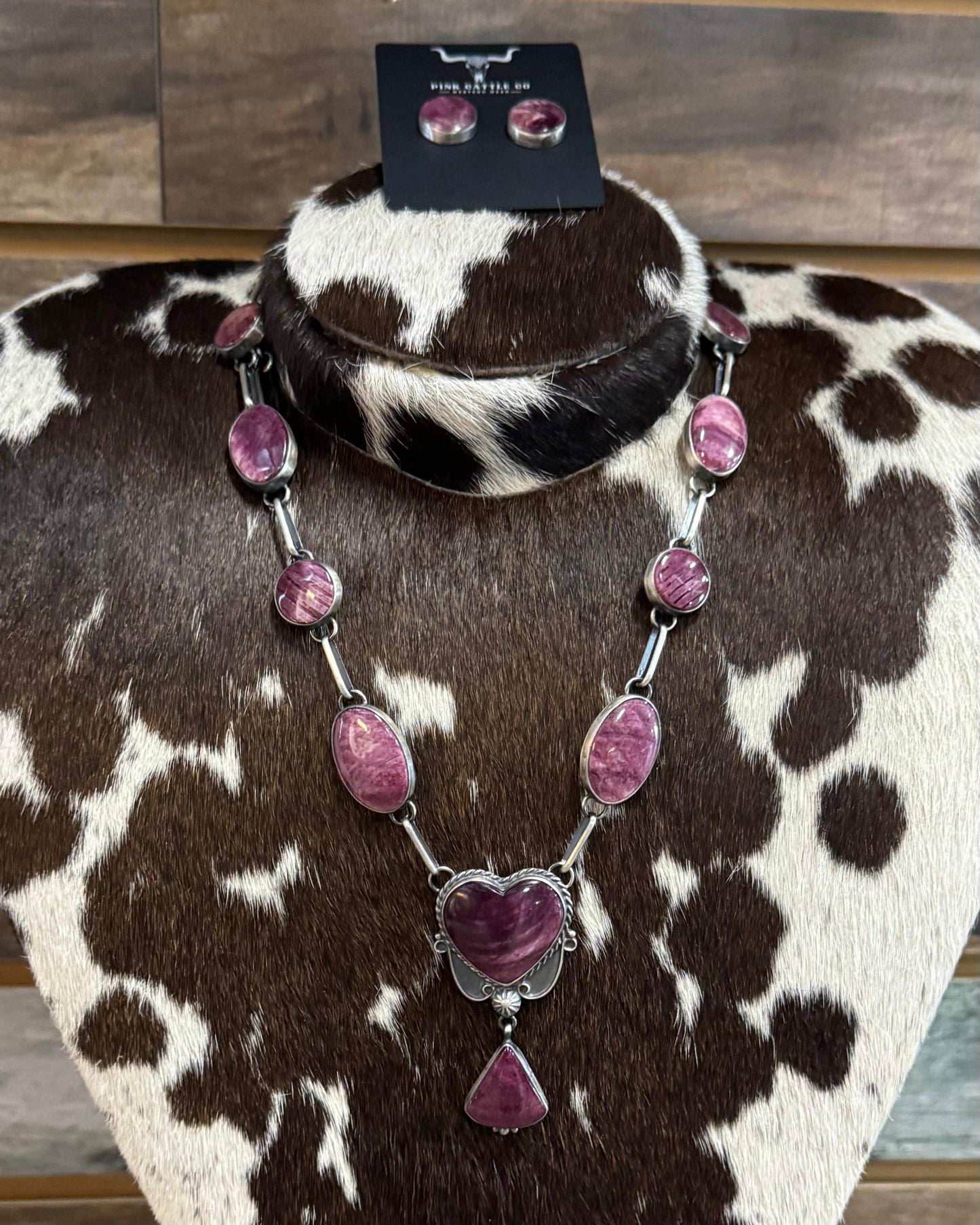 Purple Spiny Heart Lariat Set *Native
