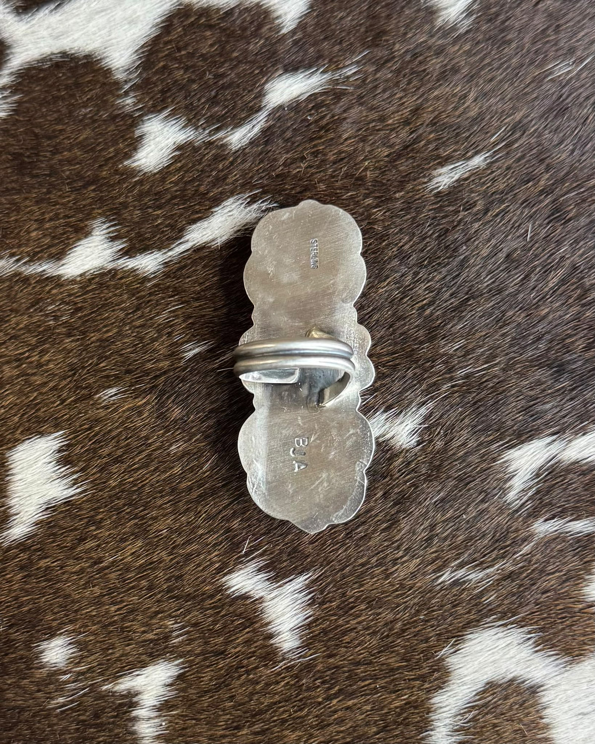 Coral & Sonoran 3 Stone Adj. Ring *Native