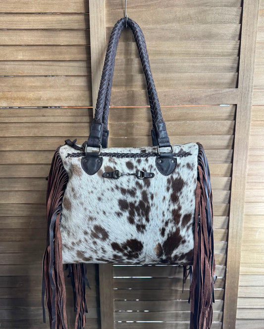 Hair On Hide Bit Shoulder Bag *Native
