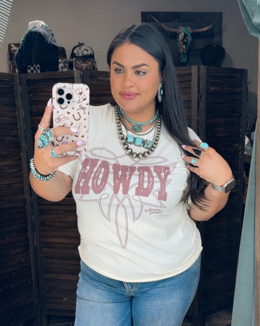 Howdy Boot Stitch Tee