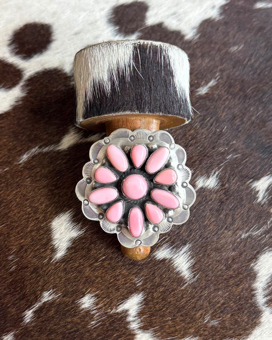 Pink Conch Cluster Ring *Native