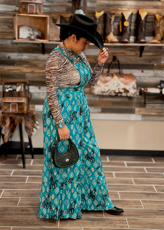 Wild Ride Romper *Turquoise