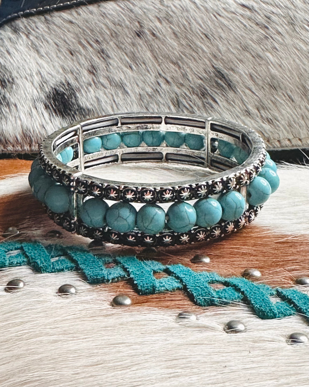 Chunky Turquoise Bracelet