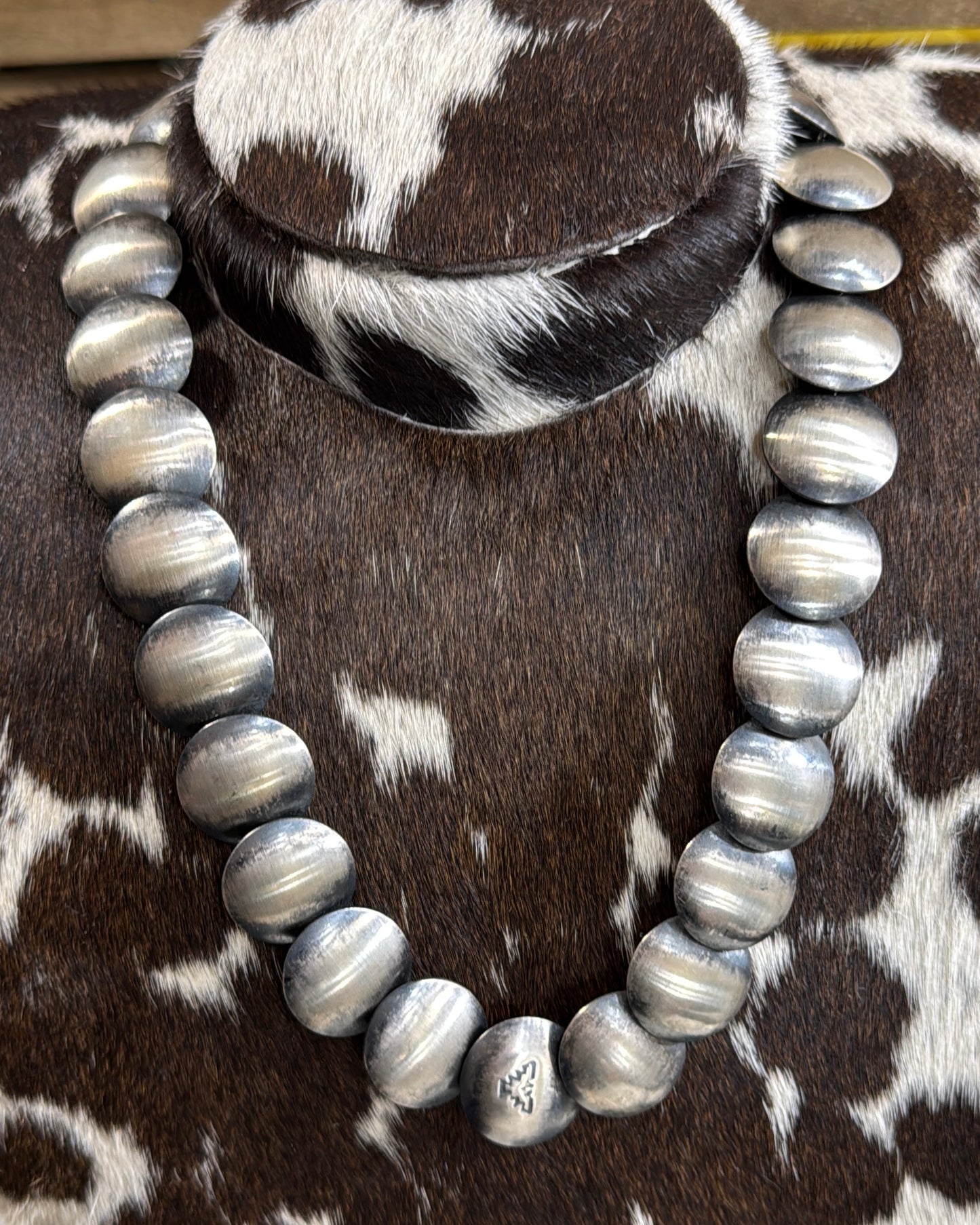 21” Pillow Pearl Thunderbird Necklace *Native Made