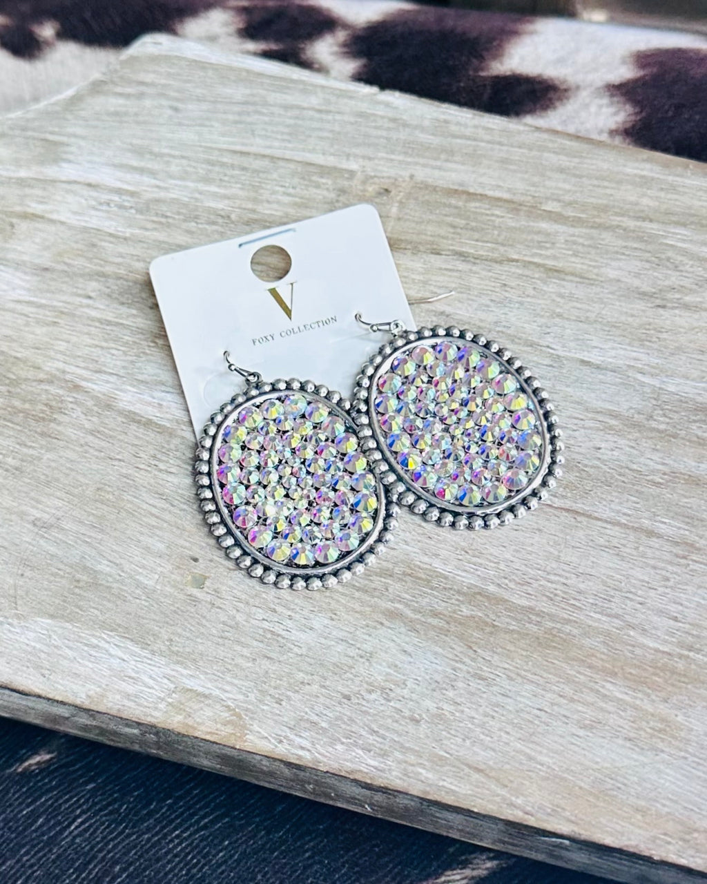 Silver Rhinestone Dangles