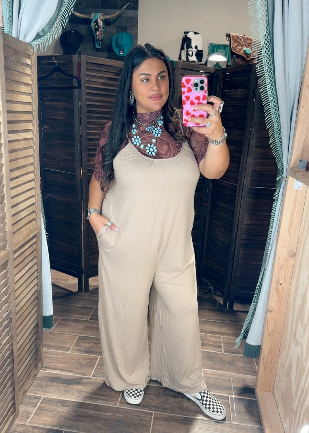 The Ready Romper *Tan