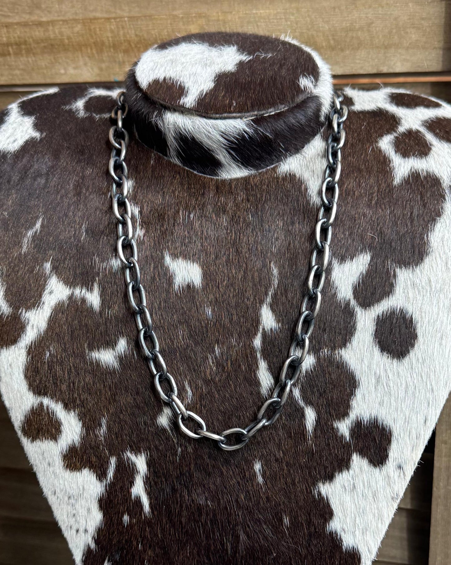 24” Chimney Butte Paperclip Chain Necklace *Native