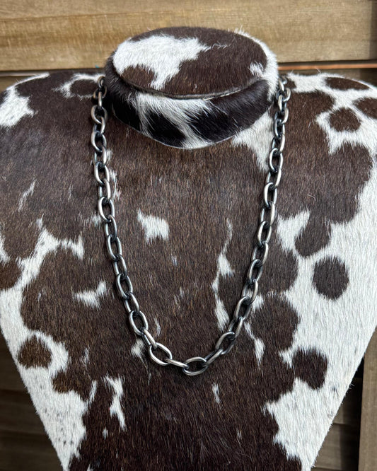 24” Thick Paperclip Chain Necklace *Native