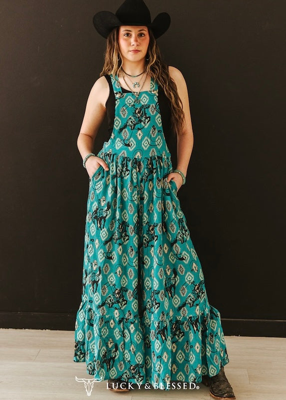 Wild Ride Romper *Turquoise