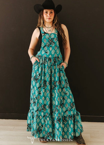 Wild Ride Romper *Turquoise