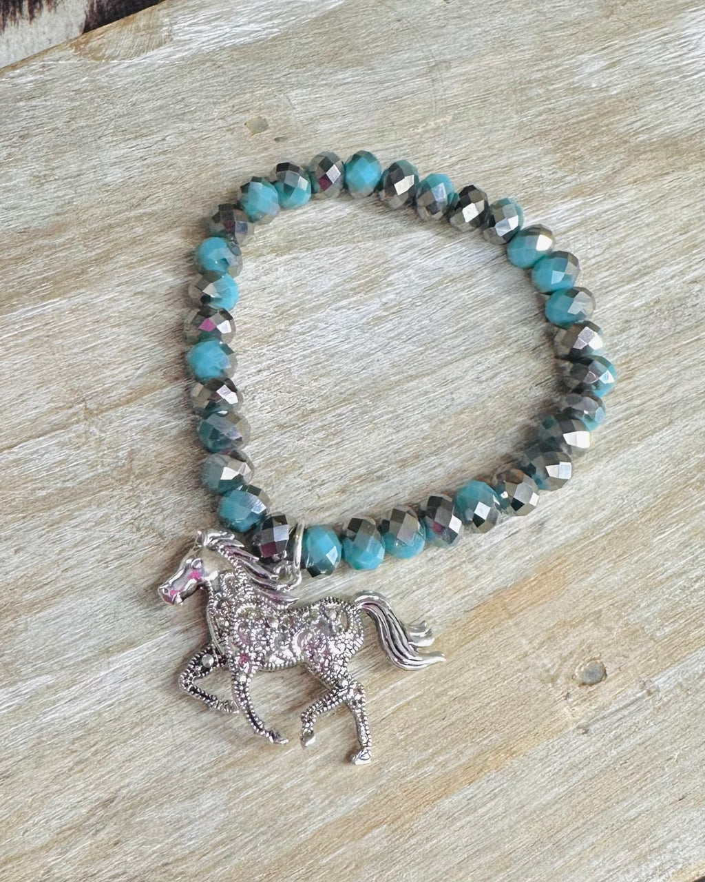 Howdy Horse Crystal Bracelet