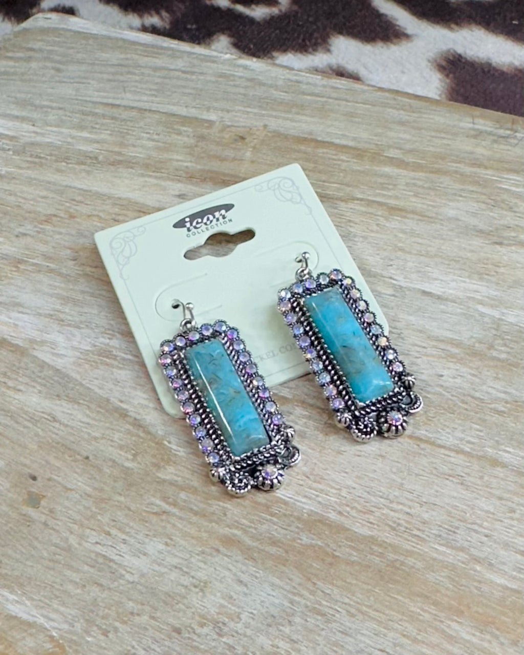 Turquoise Bar Earrings