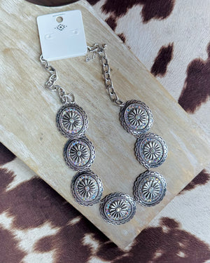 Siete Conchos Necklace *Silver