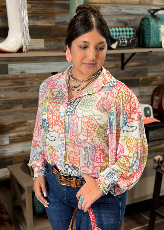 Blooming Boot Top