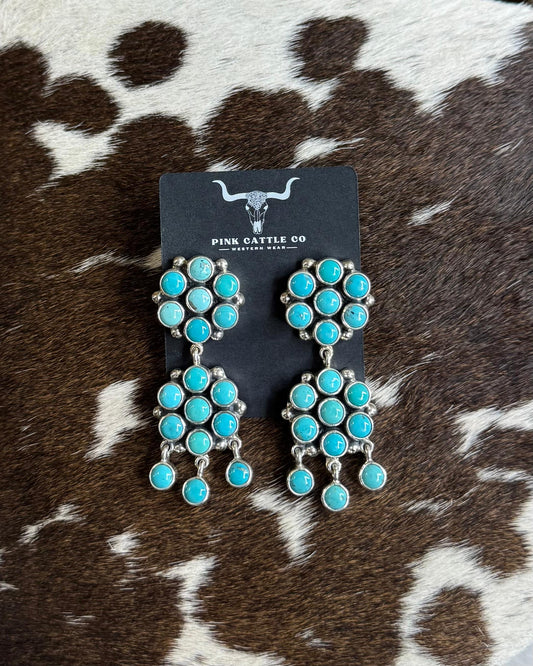 Federico Jimenez Cluster Dangle Earrings