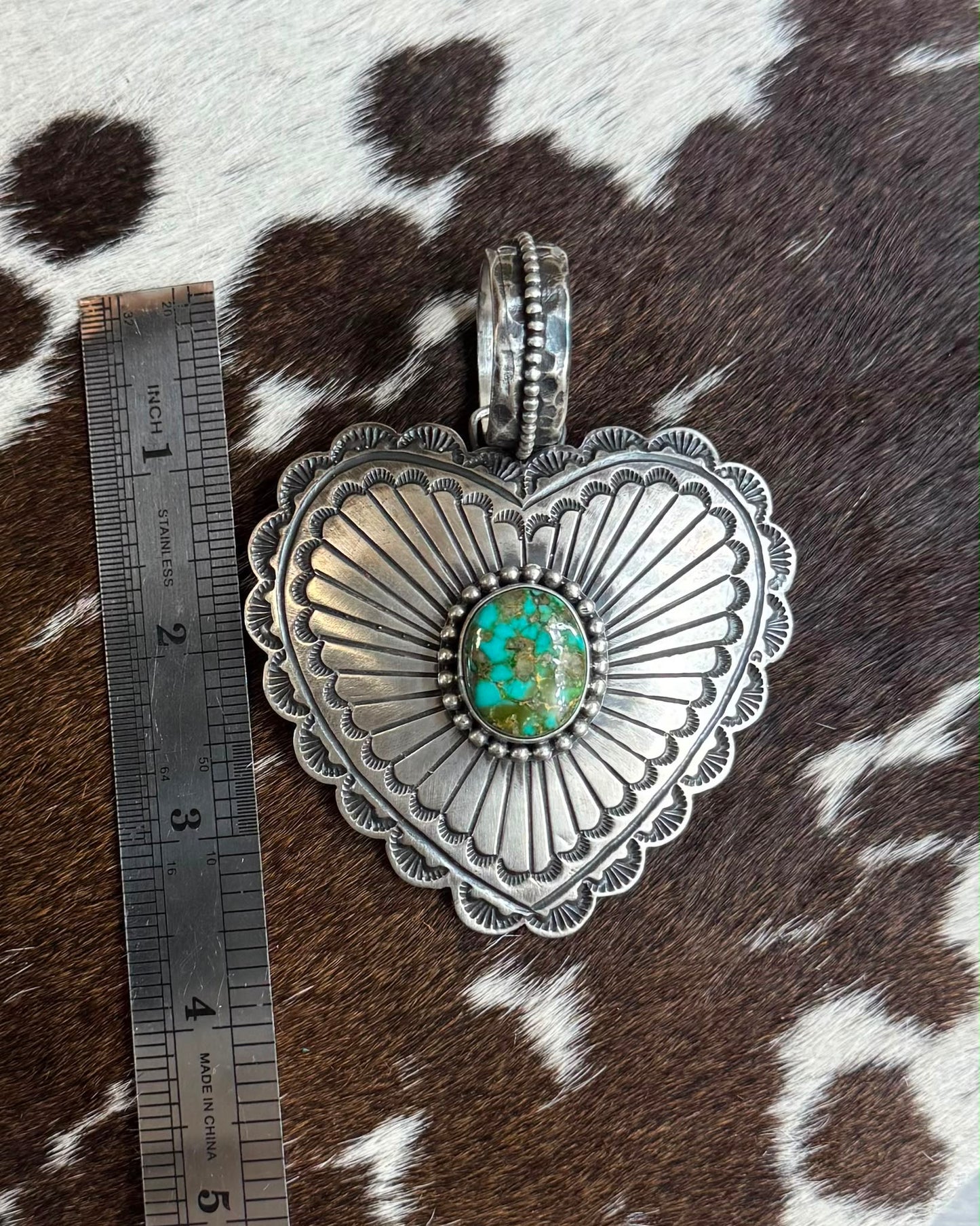 Sterling Heart Sonoran Pendant *Native