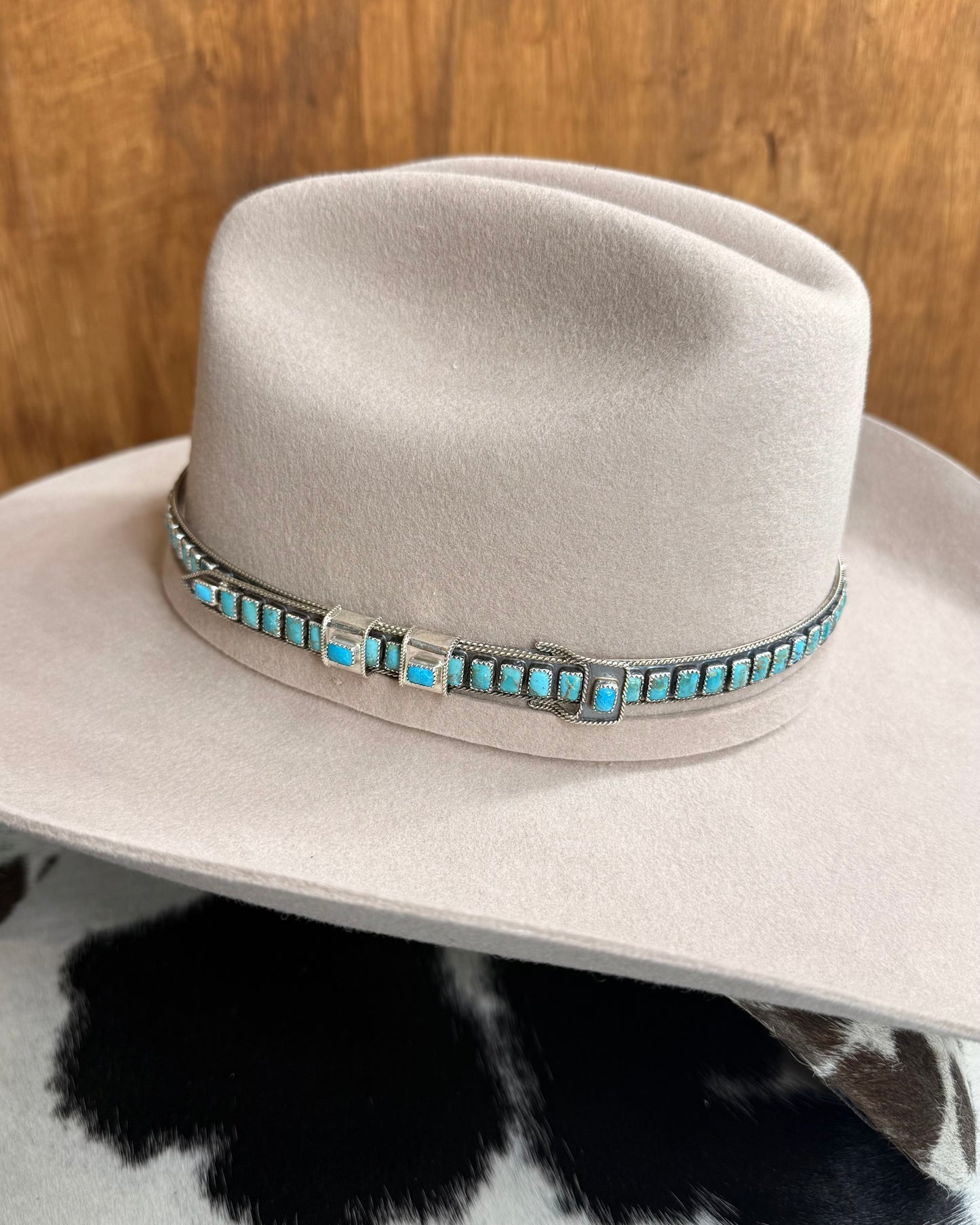 Sterling Turquoise Hat Band *Native