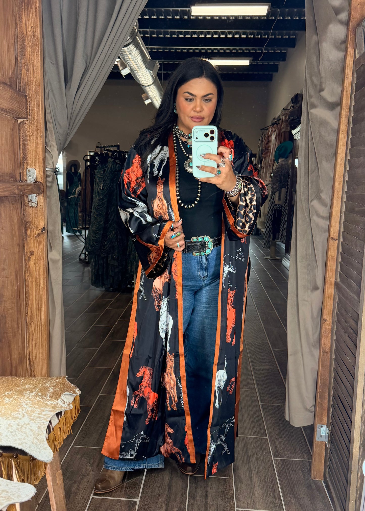 Reversible Leopard Duster