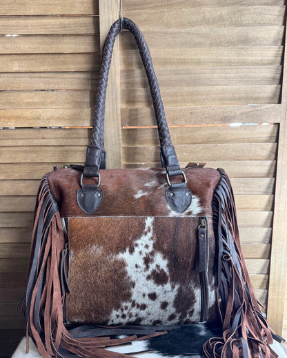 Hair On Hide Bit Shoulder Bag *Native