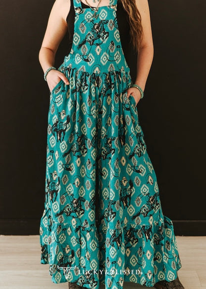 Wild Ride Romper *Turquoise