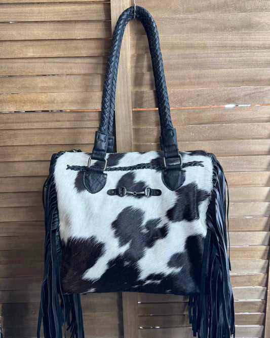 Hair On Hide Bit Shoulder Bag *Native