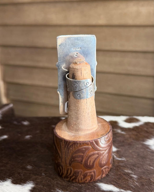 Federico Jimenez Abalone 3 Stone Ring *Native