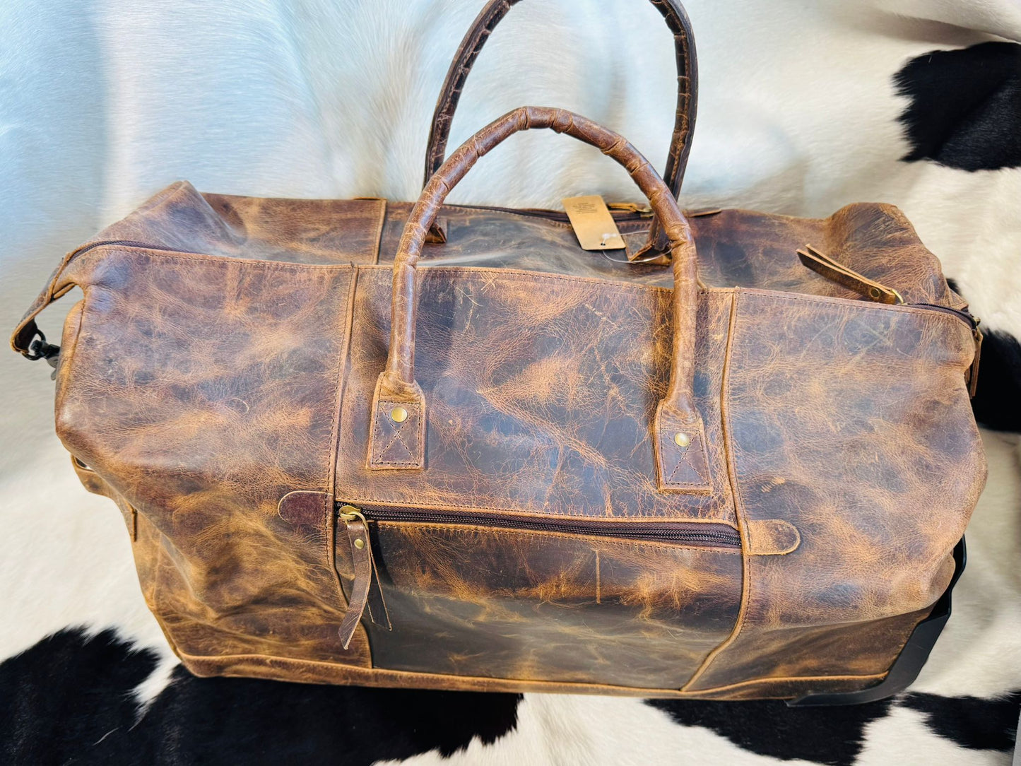 Leather Weekender